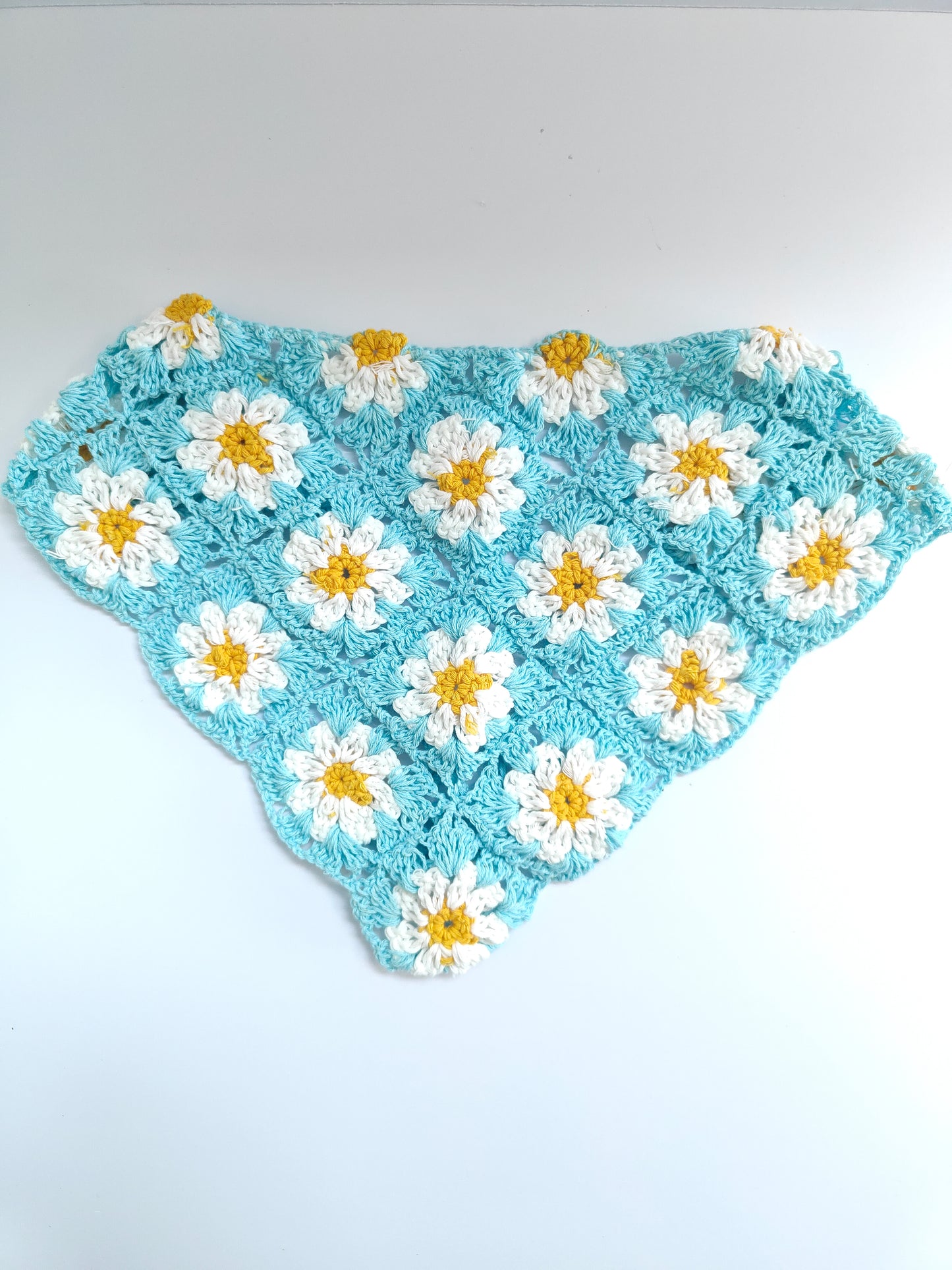Crochet Hair Scarf (Floral)