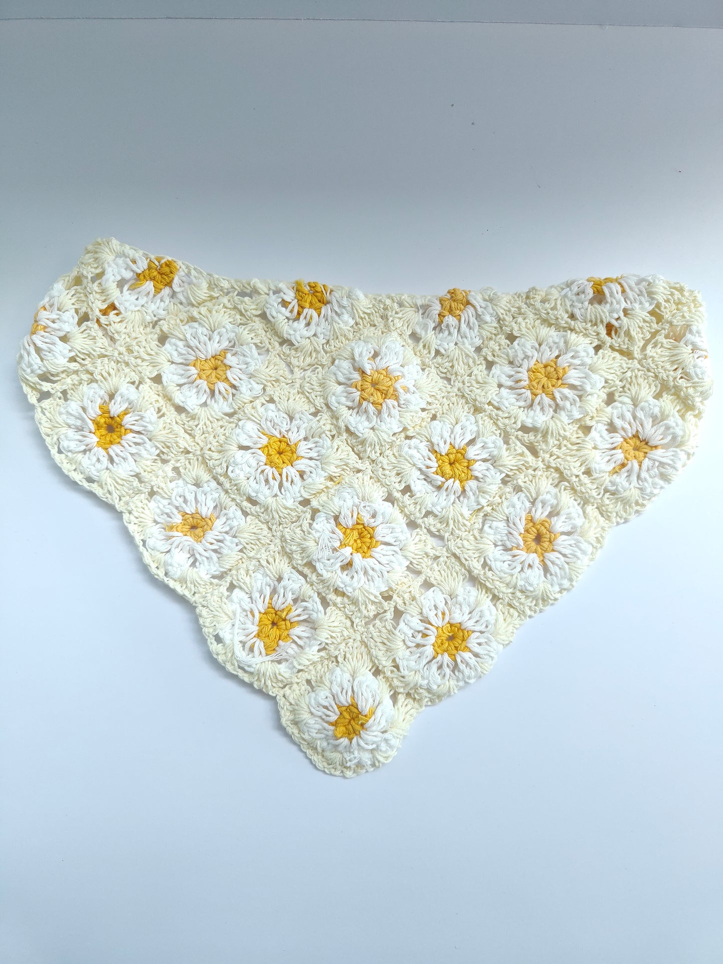 Crochet Hair Scarf (Floral)
