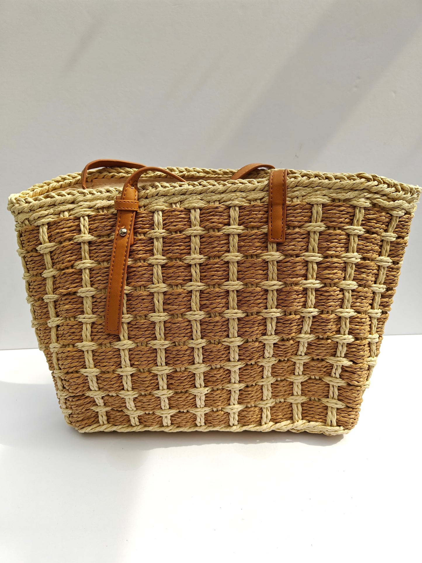 Handmade straws purse bag