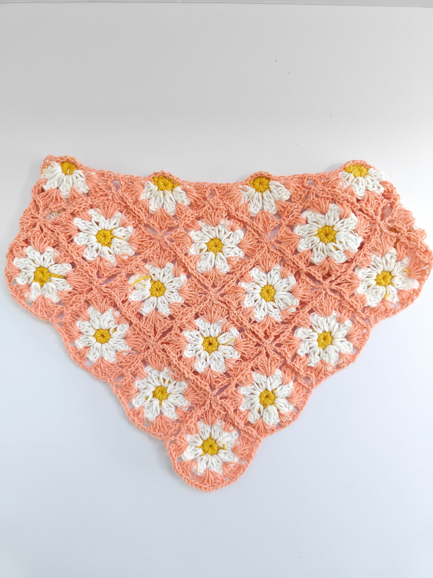 Crochet Hair Scarf (Floral)
