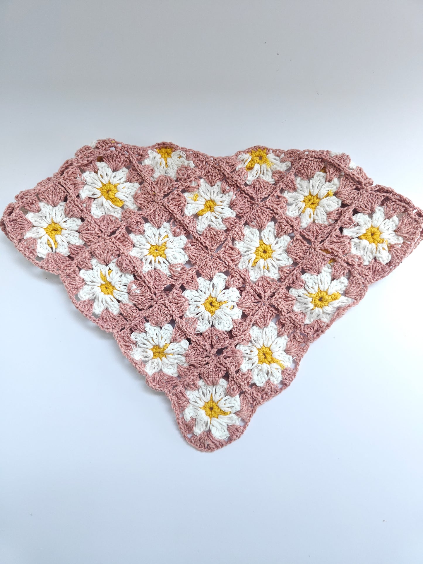 Crochet Hair Scarf (Floral)