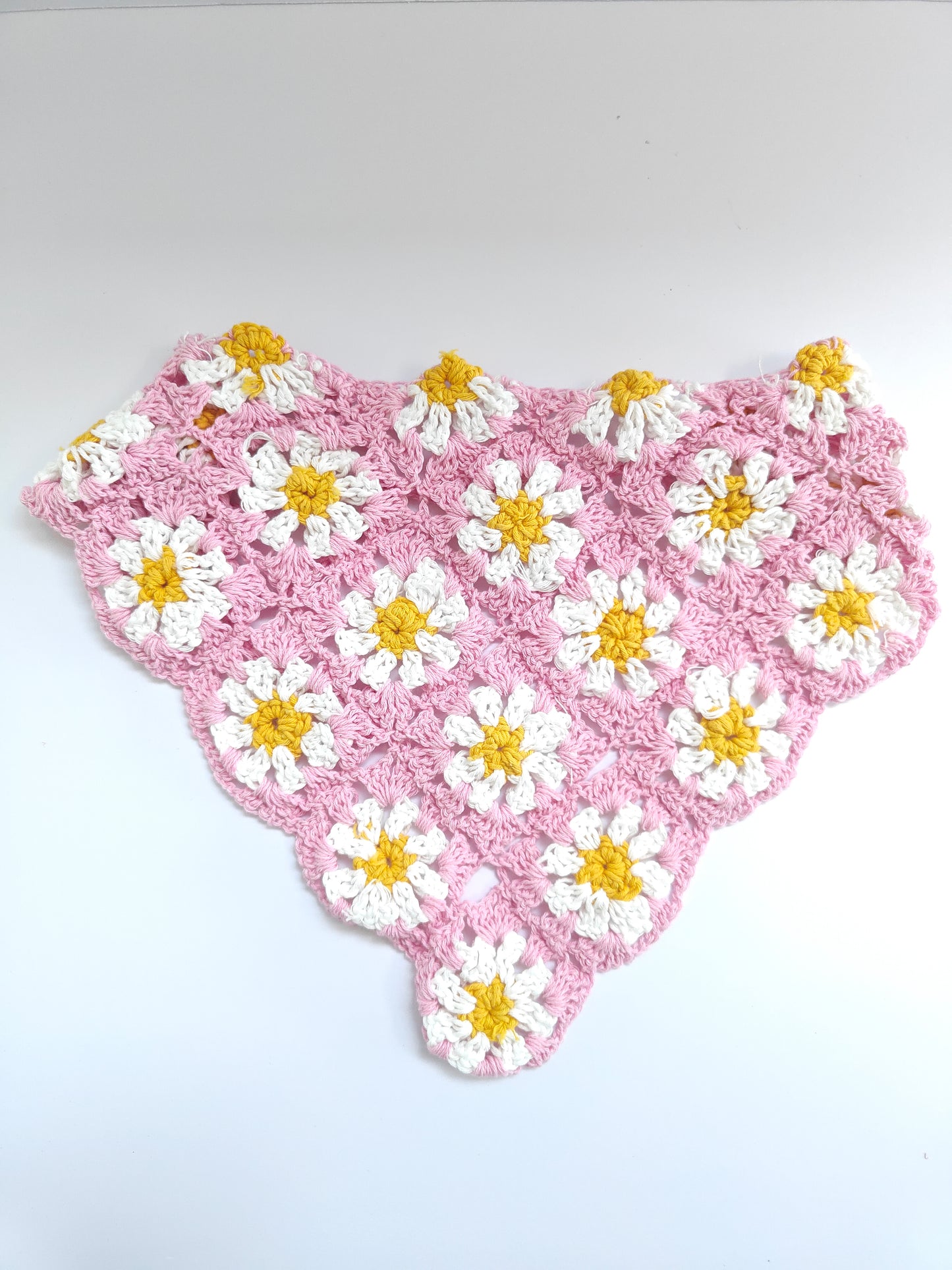 Crochet Hair Scarf (Floral)