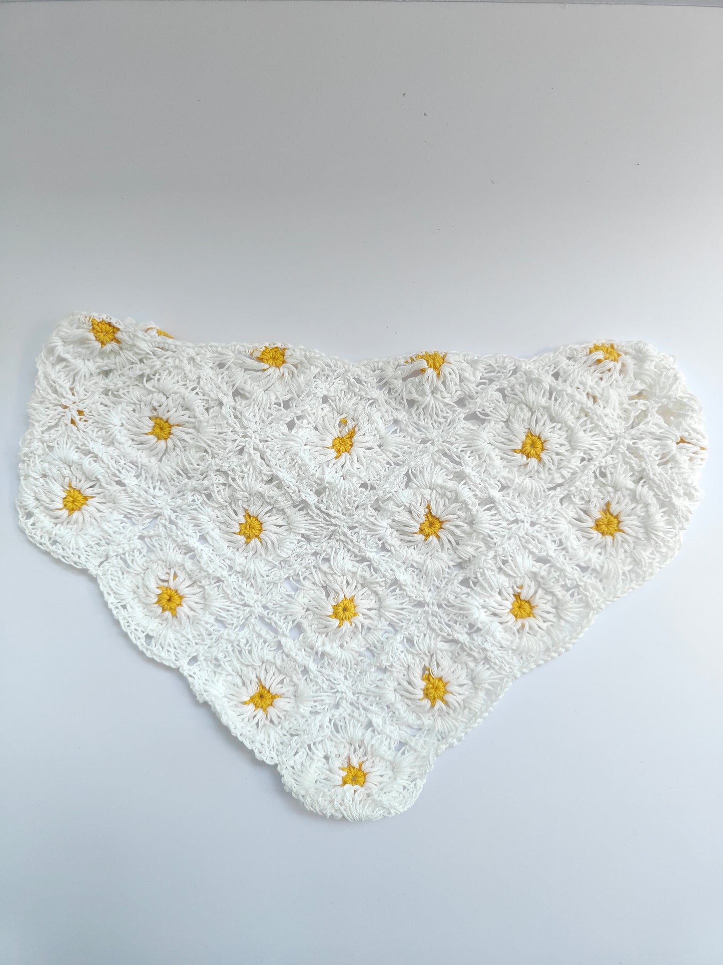 Crochet Hair Scarf (Floral)